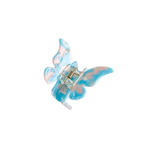 Schmetterlinge Haarklammer Damen, Rutschfeste Haarnadel, Haarspangen für dickes lockiges langes Haar, Haar Clips starker Halt Haarschmuck Accessoire für FrauenBlaurosa von Anevous
