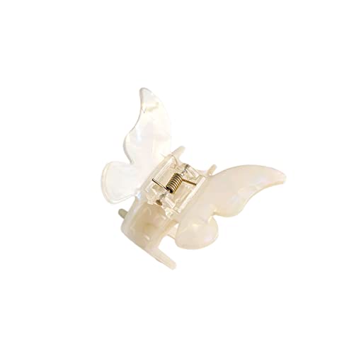 Schmetterlinge Haarklammer Damen, Rutschfeste Haarnadel, Haarspangen für dickes lockiges langes Haar, Haar Clips starker Halt Haarschmuck Accessoire für FrauenCremeweiß von Anevous