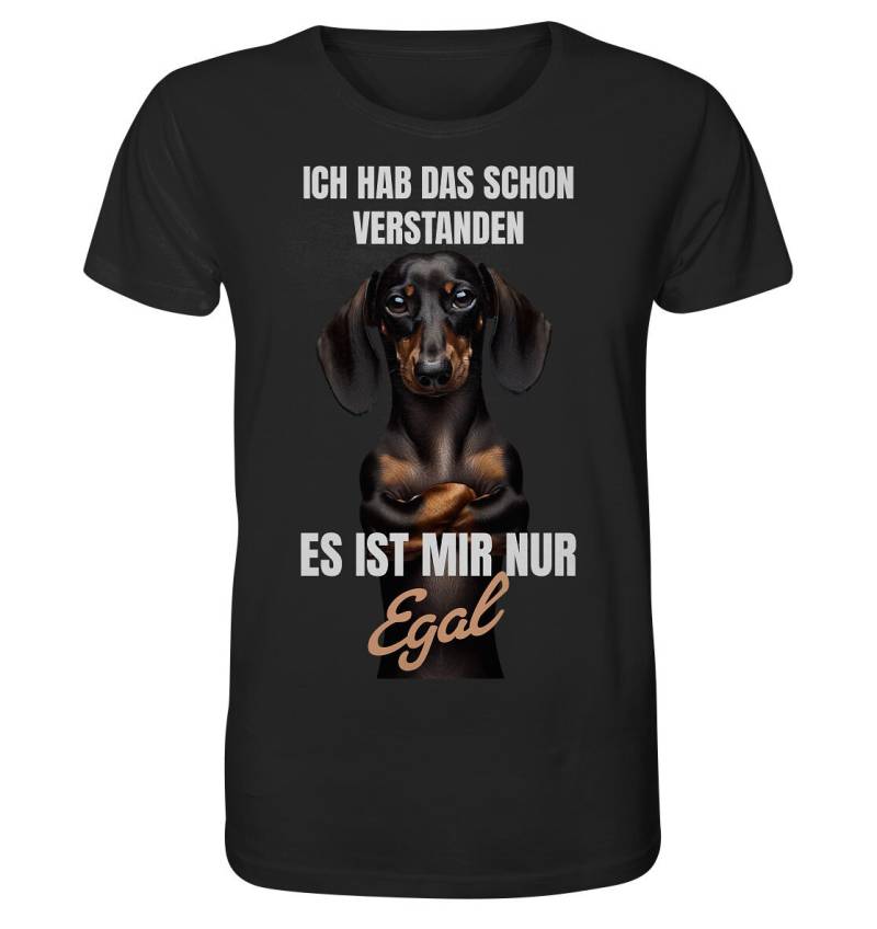 Es Ist Mir Egal Lustiger Spruch Mit Dackel Dachshund Teckel - Organic Shirt von AnfratoDesigns