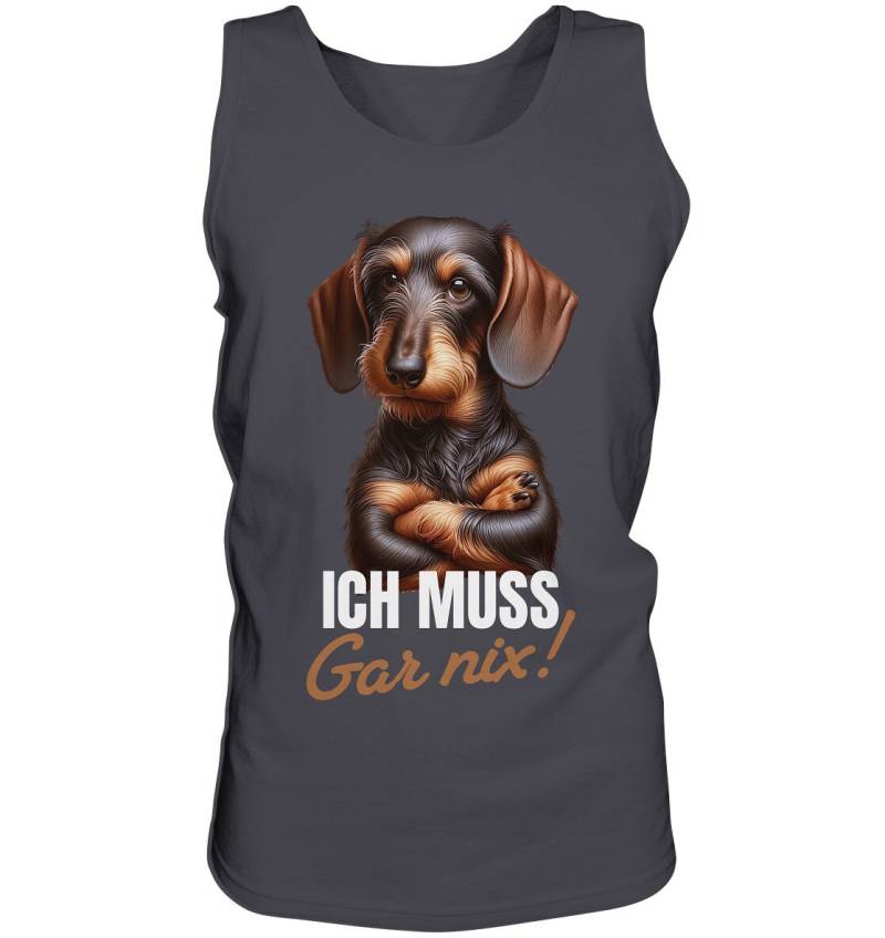 Ich Muss Gar Nix Lustiger Spruch Mit Dackel Dachshund Teckel - Tank-Top Ich Muss Gar Nix Lustiger Spruch Mit Dackel Dachshund Teckel - Tank-Top von AnfratoDesigns