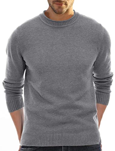 Herren Pullover Rundhalsausschnitt Vintage Slim Sweatshirt für Herren Klassischer Pullover Sweater von Angbater