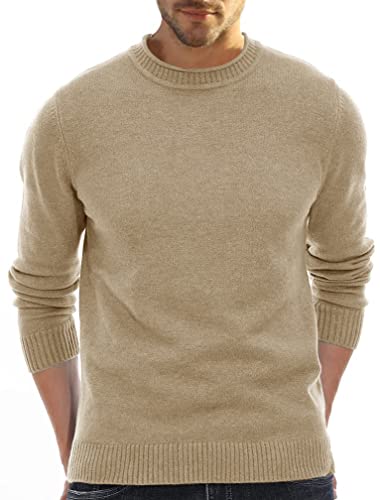 Herren Pullover Rundhalsausschnitt Vintage Slim Sweatshirt für Herren Klassischer Pullover Sweater von Angbater