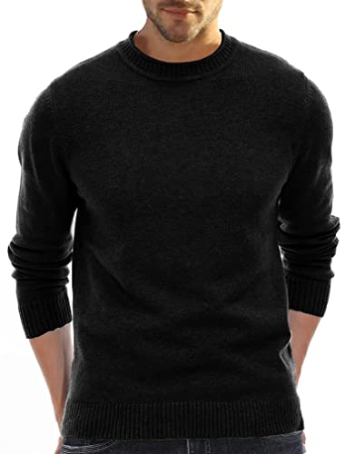 Herren Pullover Rundhalsausschnitt Vintage Slim Sweatshirt für Herren Klassischer Pullover Sweater von Angbater