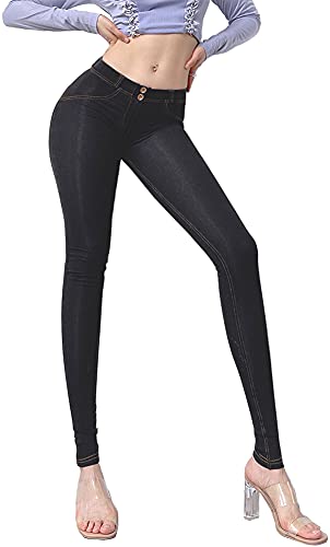 Angcoco Niedrige Taillen-Skinny-Jeans aus Stretch für Damen für das Training von Angcoco