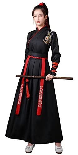 Angcoco Unisex Alte Chinesische Traditionelle Tang-Dynastie Hanfu Wuxia Cosplay Kostüme von Angcoco