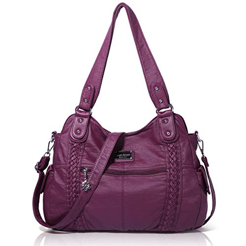 Angel Barcelo Roomy Fashion Hobo Damenhandtaschen, Damen Geldbörse, Umhängetaschen, Umhängetasche Tote, Gewaschene Ledertasche von Angel Barcelo