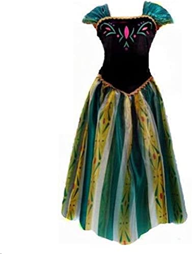 Queen Princess Adult Women Dress Costume Wig Necklace Cosplay Halloween, Nur Kleid, L von Angel Closet