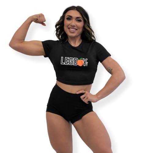 Angel Competition Bikinis Crop Top - Crop Tops mit bequemer Passform für Bodybuilding, Beintag, Mittel von Angel Competition Bikinis