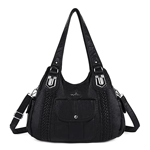 Angel Kiss Damenmode Handtaschenelo, Damen Tasche Schultertasche, weiches Leder Umhängetaschen,Einkaufstaschen Damen von Angel Kiss