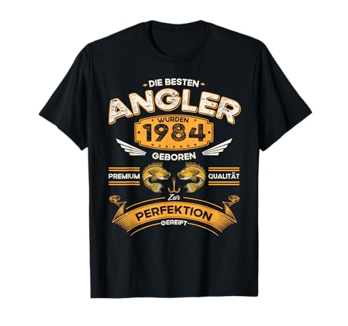 40. Geburtstag Herren Angler Lustig Die Besten Angler 1984 T-Shirt 40. Geburtstag Herren Angler Lustig Die Besten Angler 1984 T-Shirt von Angel Sprüche Fisch Fischer Angeln Geschenk Lustig