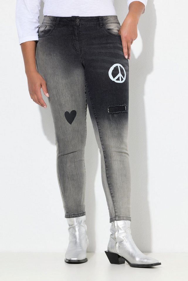 Angel of Style 5-Pocket-Jeans Skinny-Jeans Slim Fit Prints destroyed 5-Pocket von Angel of Style