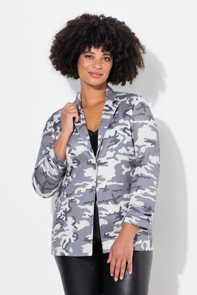 Angel of Style Blusenblazer Blazer Camouflage offene Form 3/4-Ärmel von Angel of Style