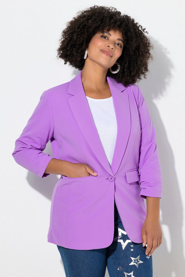 Angel of Style Blusenblazer Blazer offene Form Reverskragen Langarm von Angel of Style