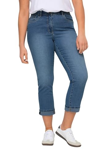 Angel of Style Damen große Größen Übergrößen Plus Size 7/8-Jeans Amy, Straight Fit, Stretchkomfort, 5-Pocket hellblau 50 831968171-50 von Angel of Style