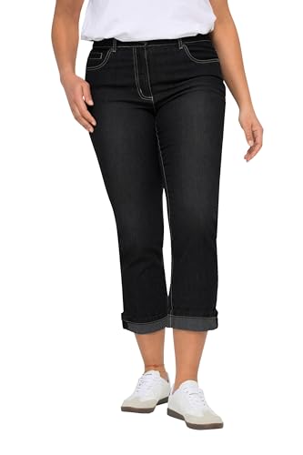 Angel of Style Damen große Größen Übergrößen Plus Size 7/8-Jeans Amy, Straight Fit, Stretchkomfort, 5-Pocket schwarz 48 831968100-48 von Angel of Style