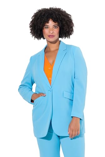 Angel of Style Damen große Größen Übergrößen Plus Size Blazer, Straight Oversized, farbiges Futter mineralblau 48 835077749-48 Angel of Style Damen große Größen Übergrößen Plus Size Blazer, Straight Oversized, farbiges Futter mineralblau 48 835077749-48 von Angel of Style