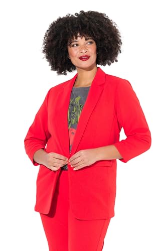 Angel of Style Damen große Größen Übergrößen Plus Size Blazer, offene Form, Reverskragen, Langarm neon rot 48 830286520-48 von Angel of Style