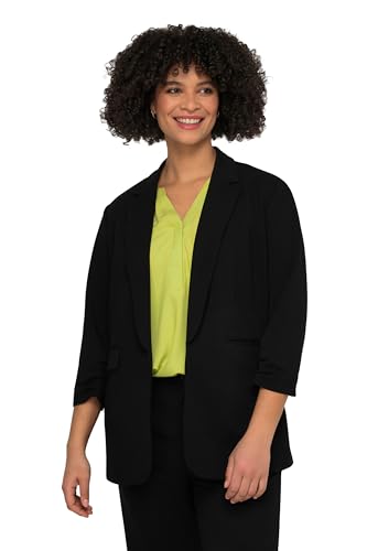 Angel of Style Damen große Größen Übergrößen Plus Size Blazer, offene Form, Reverskragen, Langarm schwarz 50 830286100-50 von Angel of Style