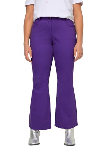 Angel of Style Damen große Größen Übergrößen Plus Size Color-Jeans, weites Bein, 5-Pocket violett 44 830097838-44 von Angel of Style