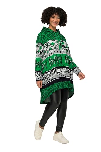 Angel of Style Damen große Größen Übergrößen Plus Size Hoodie, Sweater, Musterstreifen, Kapuze, Langarm grün 48+ 830805455-48+ von Angel of Style