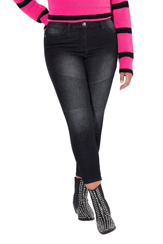 Angel of Style Damen große Größen Übergrößen Plus Size Jeans, Slim Fit, Patch-Look, 5-Pocket Black 48 834076100-48 von Angel of Style