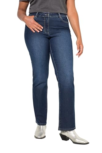 Angel of Style Damen große Größen Übergrößen Plus Size Jeans Paula, Straight Fit, Stretchkomfort, 5-Pocket Blue Stone 52 831919902-52 von Angel of Style