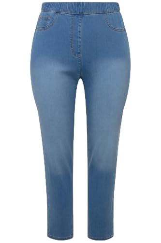 Angel of Style Damen große Größen Übergrößen Plus Size Jeggings Jule, Slim Fit, Washeffekte, Elastikbund hellblau 25 831941171-25 von Angel of Style