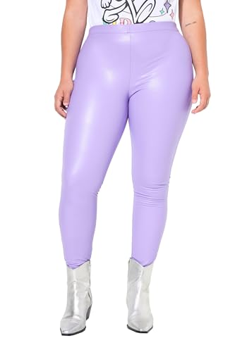 Angel of Style Damen große Größen Übergrößen Plus Size Leggings, Skinny Fit, Lederoptik fliederviolett 52 837381813-52 Angel of Style Damen große Größen Übergrößen Plus Size Leggings, Skinny Fit, Lederoptik fliederviolett 52 837381813-52 von Angel of Style