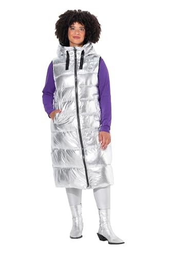 Angel of Style Damen große Größen Übergrößen Plus Size Long-Steppweste, Lack-Optik, Kapuze silber 54+ 833928131-54+ Angel of Style Damen große Größen Übergrößen Plus Size Long-Steppweste, Lack-Optik, Kapuze silber 54+ 833928131-54+ von Angel of Style