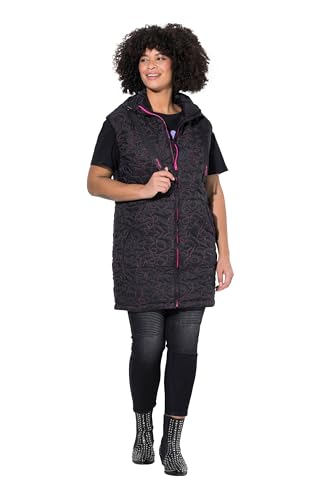 Angel of Style Damen große Größen Übergrößen Plus Size Long-Steppweste, Sternenmuster schwarz 42 839547100-42 von Angel of Style