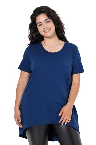 Angel of Style Damen große Größen Übergrößen Plus Size Longshirt, Bequeme Passform, Rundhals, Langarm dunkelblau 54 832033750-54 von Angel of Style