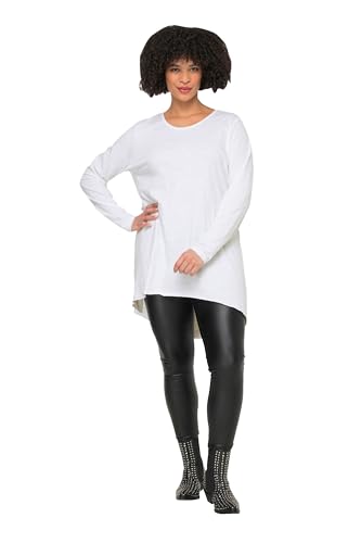 Longshirt, bequeme, streckende Passform. Rundhalsausschnitt, Langarm. Gerundeter Saum, hinten länger. von Angel of Style