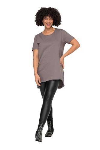 Angel of Style Damen große Größen Übergrößen Plus Size Longshirt, Rundhals, Halbarm, gerundeter Saum grau 44 832019180-44 von Angel of Style
