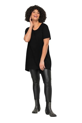Angel of Style Damen große Größen Übergrößen Plus Size Longshirt, Rundhals, Halbarm, gerundeter Saum schwarz 48 832019100-48 von Angel of Style