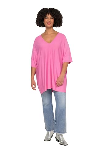 Angel of Style Damen große Größen Übergrößen Plus Size Pullover, Oversized, Feinstrick, V-Ausschnitt, Langarm pink 44+ 830002510-44+ von Angel of Style