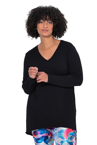 Angel of Style Damen große Größen Übergrößen Plus Size Strickshirt, A-Linie, Langarm schwarz 46 844745100-46 von Angel of Style