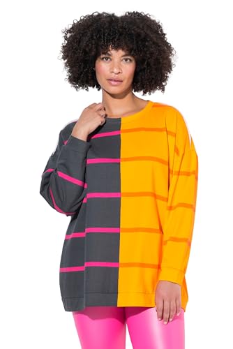 Angel of Style Damen große Größen Übergrößen Plus Size Sweatshirt, Oversized, Streifenmix anthrazit 50 839340110-50 von Angel of Style