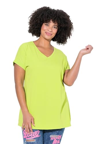 Angel of Style Damen große Größen Übergrößen Plus Size T-Shirt, Komfort Fit, Ziernieten limettengrün 56 839327409-56 von Angel of Style