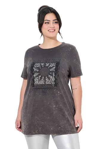Angel of Style Damen große Größen Übergrößen Plus Size T-Shirt, Komfort Fit, glitzernde Sonne anthrazit 46 840237110-46 von Angel of Style