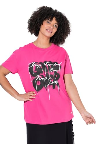 Angel of Style Damen große Größen Übergrößen Plus Size T-Shirt, Oversized, Graffitti-Schriftzug hibiskuspink 50 841397510-50 von Angel of Style