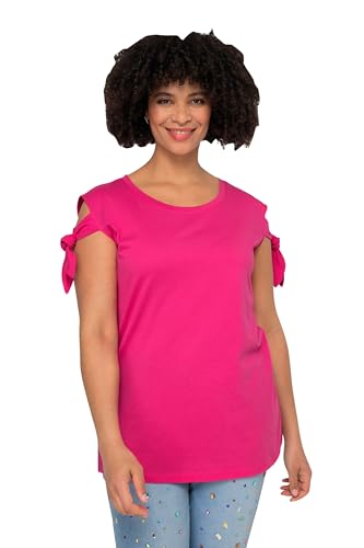 Angel of Style Damen große Größen Übergrößen Plus Size T-Shirt, Schulter Cutout, Rundhals, Halbarm pink 52 831358803-52 von Angel of Style