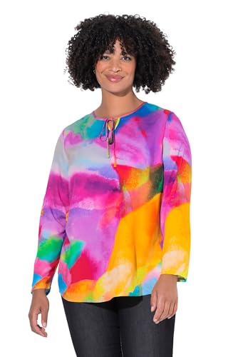 Angel of Style Damen große Größen Übergrößen Plus Size Tunika, A-Linie, Aquarellmuster, Langarm Multicolor 48 844481900-48 Angel of Style Damen große Größen Übergrößen Plus Size Tunika, A-Linie, Aquarellmuster, Langarm Multicolor 48 844481900-48 von Angel of Style