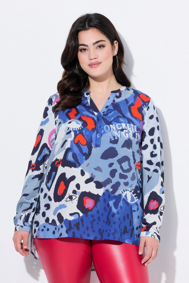 Angel of Style Druckbluse Bluse A-Linie Leo/Herz-Muster von Angel of Style