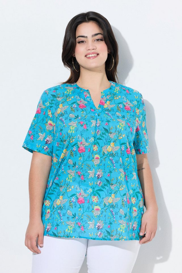 Angel of Style Druckbluse Tunika A-Linie Blumen-Muster Halbarm von Angel of Style