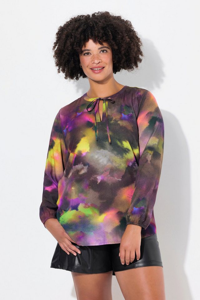 Angel of Style Druckbluse Tunika Batik-Muster Langarm von Angel of Style