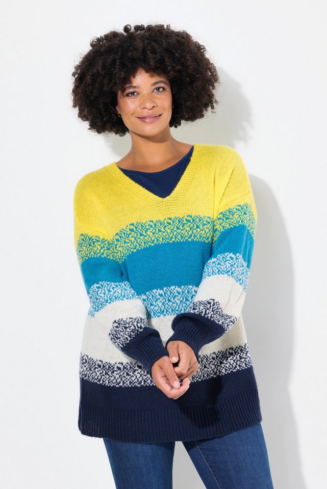Angel of Style Fleecepullover Pullover oversized Colorbocking Seitenschlitze von Angel of Style