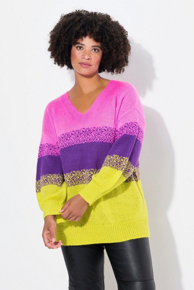 Angel of Style Fleecepullover Pullover oversized Colorbocking Seitenschlitze von Angel of Style