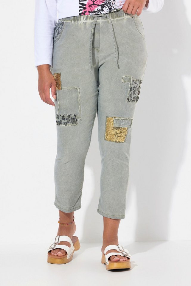 Angel of Style Funktionshose Hose Joggpants Crinkle Pailletten Elastikbund von Angel of Style