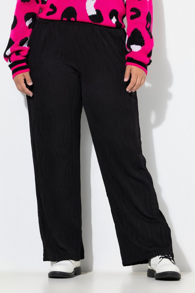 Angel of Style Funktionshose Hose weites Bein Struktur Elastikbund Angel of Style Funktionshose Hose weites Bein Struktur Elastikbund von Angel of Style