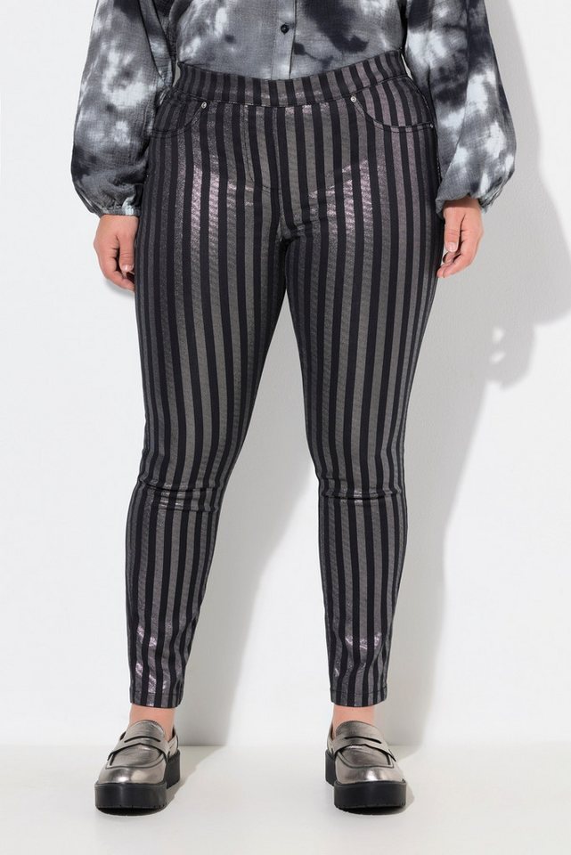 Angel of Style Funktionshose Jeggings Slim Fit Glitzer-Streifen von Angel of Style